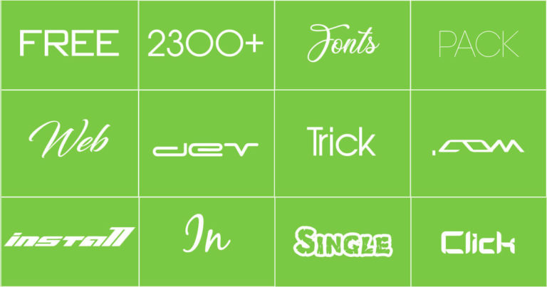 2300+ Fonts Pack Download | Free Fonts Bundle For Designer image